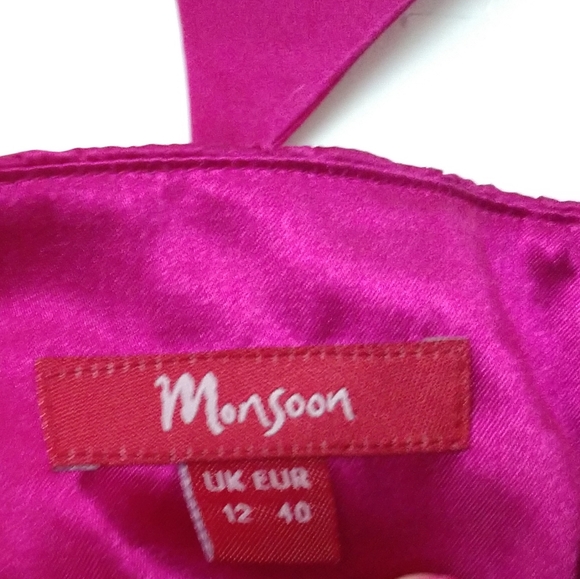 Ombre purple and magenta silk halter dress size 8 - Picture 4 of 8